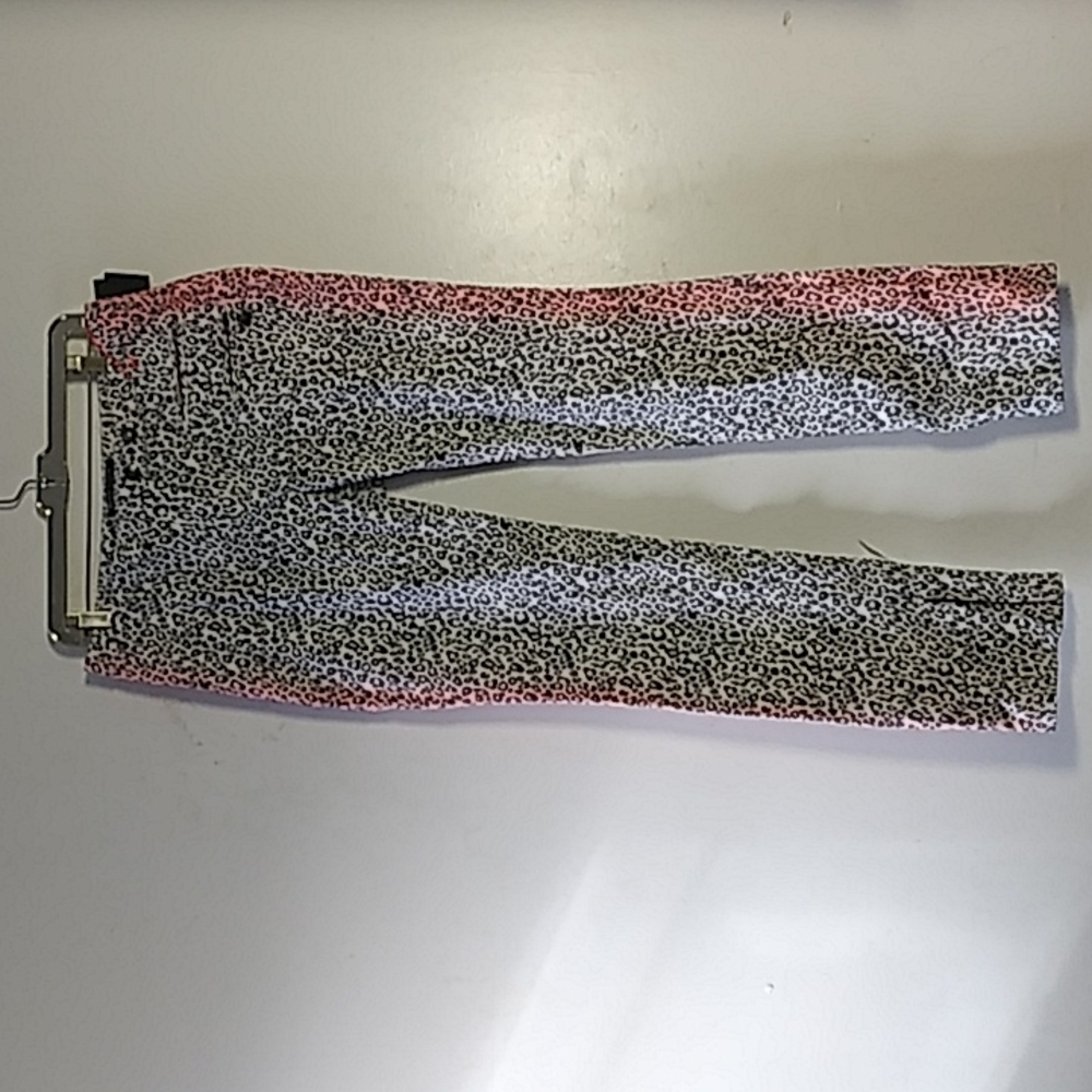 Women's pants gray coral animal print size 30R Maison scotch